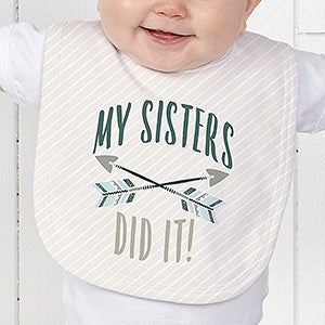 Personalized Baby Bib - Who's To Blame