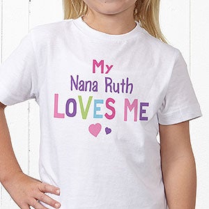Personalized Kids T-Shirt - You Are Loved - Youth Large (14-16) - Light Gray