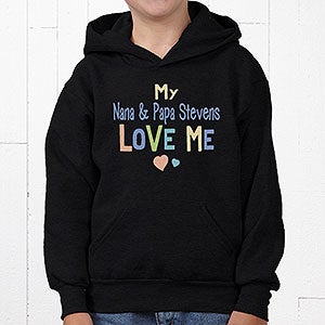 Personalized Kids Hoodie - You Are Loved - Youth Small (6/8) - Black