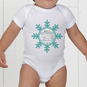 Baby's 1st Christmas Personalized Baby Bodysuit