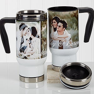 You & I Personalized Photo Commuter Travel Mug