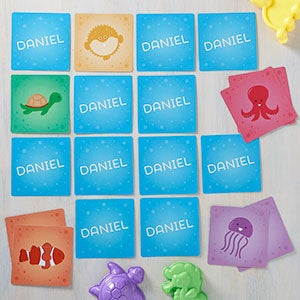 Personalized Memory Game - Sea Creatures