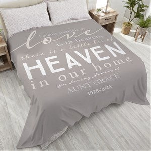 Heaven In Our Home Personalized 90x90 Plush Queen Fleece Blanket