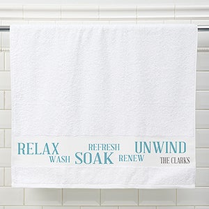 Rest & Relaxation Personalized Bath Towel