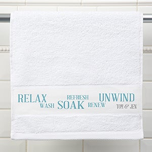 Rest & Relaxation Personalized Hand Towel