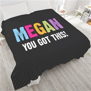 All Mine! For Her Personalized 90x108 Plush King Fleece Blanket