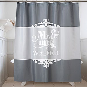 Personalized Shower Curtain - Happy Couple