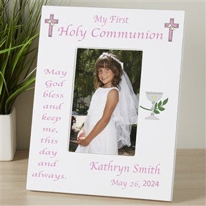 Personalized May God Bless Me First Communion Photo Frame - 1745