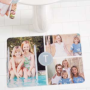 Personalized Bath Mats - 3 Photo Collage