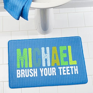 All Mine! Personalized Memory Foam Bath Mat