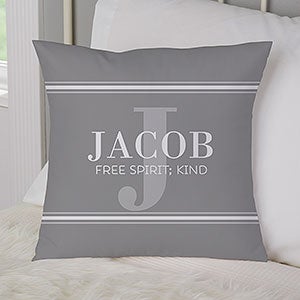 Personalized My Name Means 14 Throw Pillow For Him