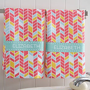 Geometric Personalized Hand Towel