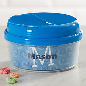 Just Me Toddler Personalized Snack Cup- Blue