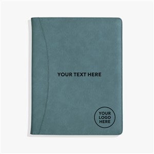 Business Logo Personalized Padfolio - Teal - 17545