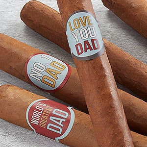 Love You Dad Personalized Cigar Labels
