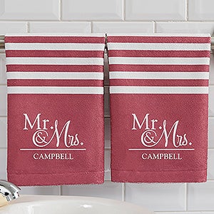 Wedded Pair Personalized Hand Towel