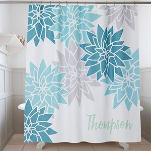 Personalized Shower Curtain - Mod Floral