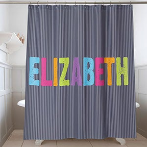 Personalized Kids' Shower Curtain - All Mine