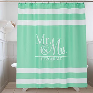 Personalized Shower Curtain - Wedded Pair
