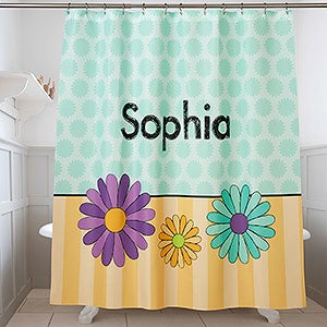 Personalized Shower Curtain For Girls