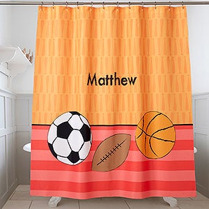 Personalized Shower Curtain For Boys