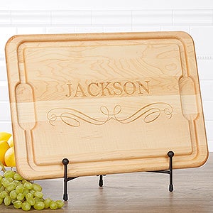 Classic Kitchen Personalized Extra Large Cutting Board- 15x21