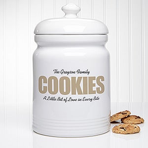 COOKIES Personalized Cookie Jar