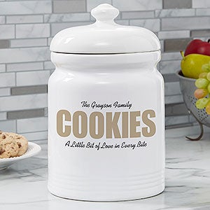 Personalized Cookie Jar - COOKIES