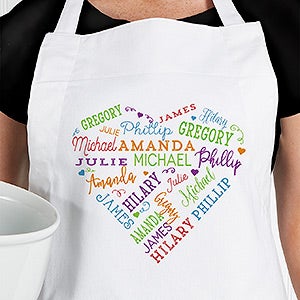 Personalized Apron - Close To Her Heart