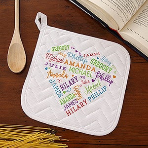 Personalized Potholder - Close To Her Heart