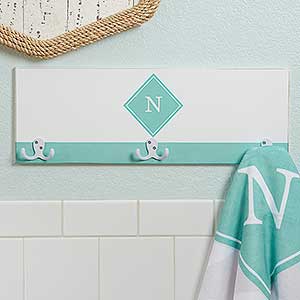 Classic Initial Personalized Towel Hook