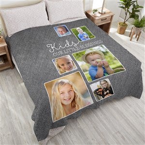 They're Worth Spoiling Personalized 90x90 Plush Queen Fleece Photo Blanket