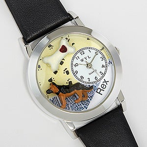 Personalized Dog Lover 3-D Watch