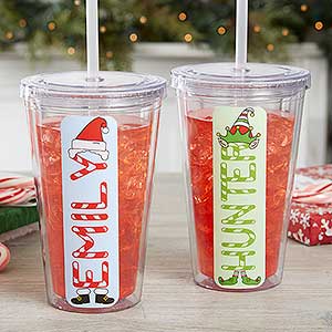Christmas Character Personalized Acrylic Insulated Tumbler