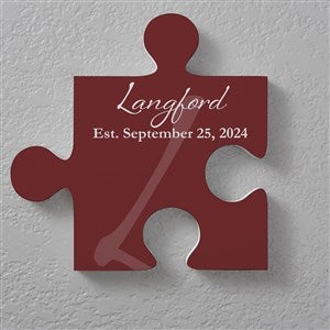 Personalized Family Wall Puzzle Piece - Family Name