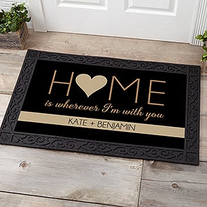 HOME With You Personalized Doormat- 20x35