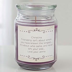 Write Your Own Personalized Scented Glass Candle