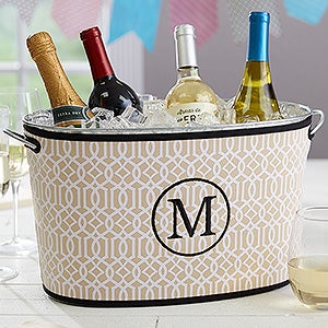 Time To Party Embroidered Neoprene Beverage Tub- Monogram