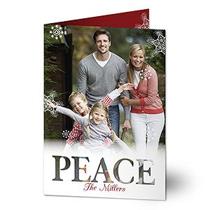 Candid Greetings Personalized Photo Christmas Cards- Vertical
