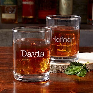 Classic Celebrations Personalized Old Fashioned Glass- Name