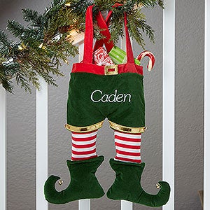 Boy Elf Feet Personalized Stocking