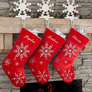 Personalized Velvet Christmas Stockings - Seasons Sparkle