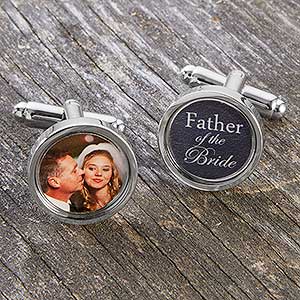 Custom Photo Cufflinks For Wedding Party