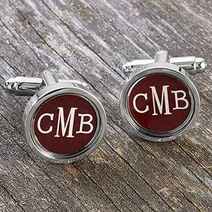 Monogram Personalized Colored Cuff Links