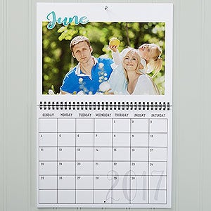 Simply Modern Personalized Photo Wall Calendar
