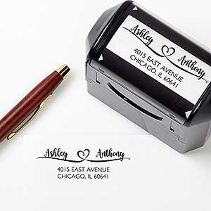 Loving Pair Personalized Address Stamp