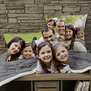 Personalized Photo Throw Pillow - Photo Memories - 17972