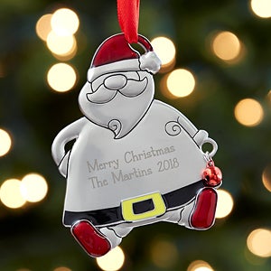 buy personalized metal ornaments with santa design and add up to 3 lines of text free personalization see more personalized christmas ornaments at - Metal Christmas Ornaments buy personalized metal ornaments with santa design and add up to 3 lines of text free personalization see more personalized christmas ornaments at - Metal Christmas Ornaments