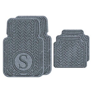 Chevron Monogram Personalized AquaShield? Molded Car Mats - Full Set