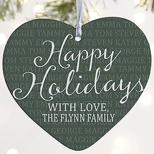 Together Forever Personalized Large Heart Ornament